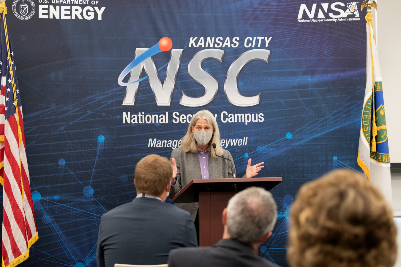 Administrator Hruby gives remarks at KCNSC