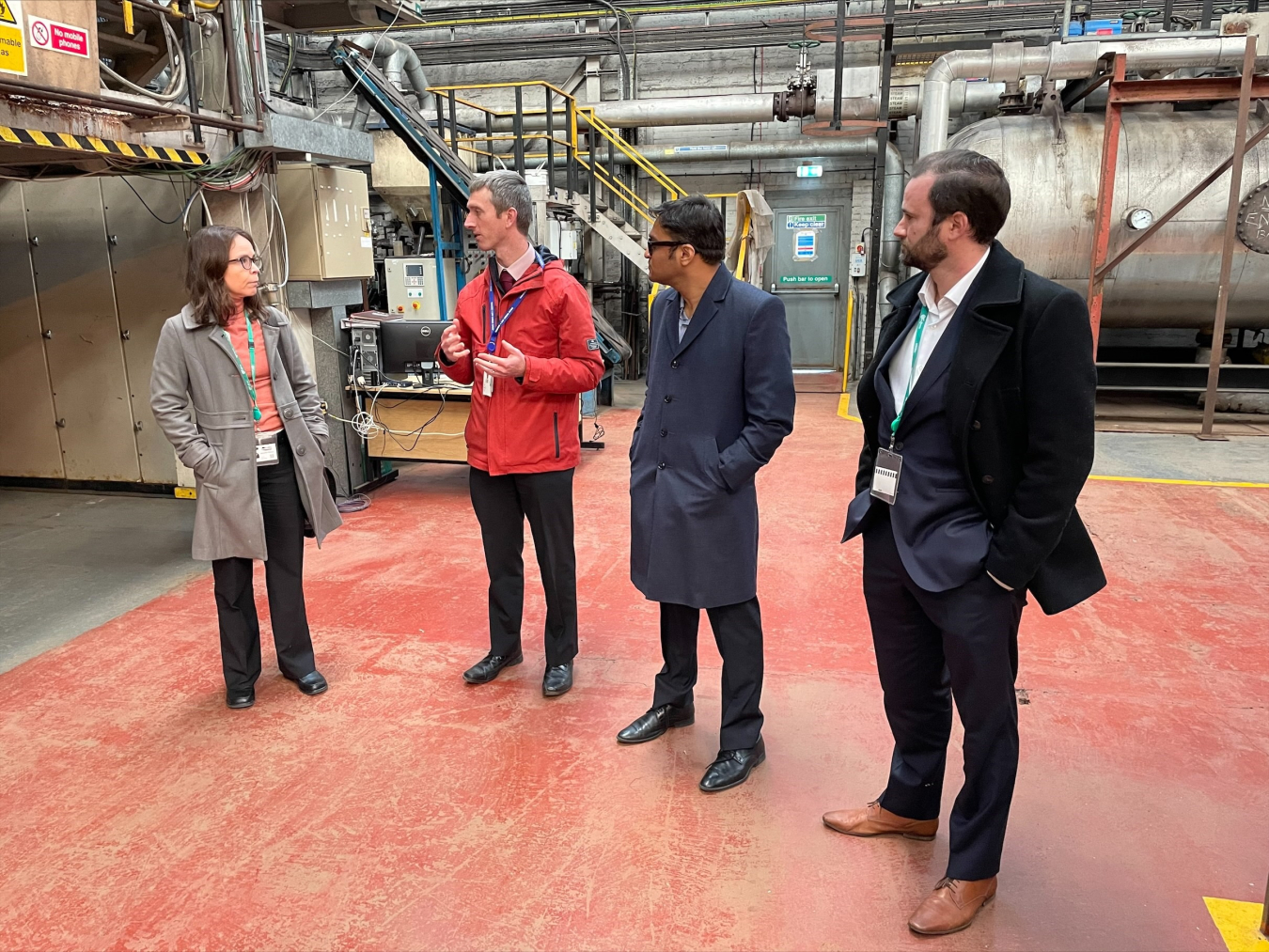 FECM’s Acting Assistant Secretary Dr. Jennifer Wilcox pictured on a tour with Carbon Clean at COP26