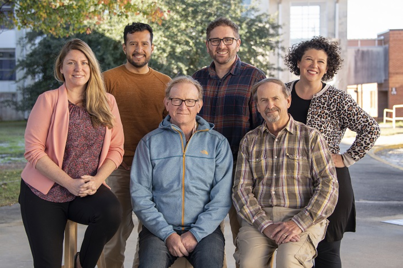 The Savannah River Nuclear Solutions Communications & Media Services Department was honored with Telly Awards earlier this year. Members of the department are, from left, Robin Adney, Ian Rojas-Godoy, Brad Bohr, Nathan Lester, Steve Ashe, and Laura Russo. Not pictured are Tom Kotti, who has retired, and Andrew Harrell.