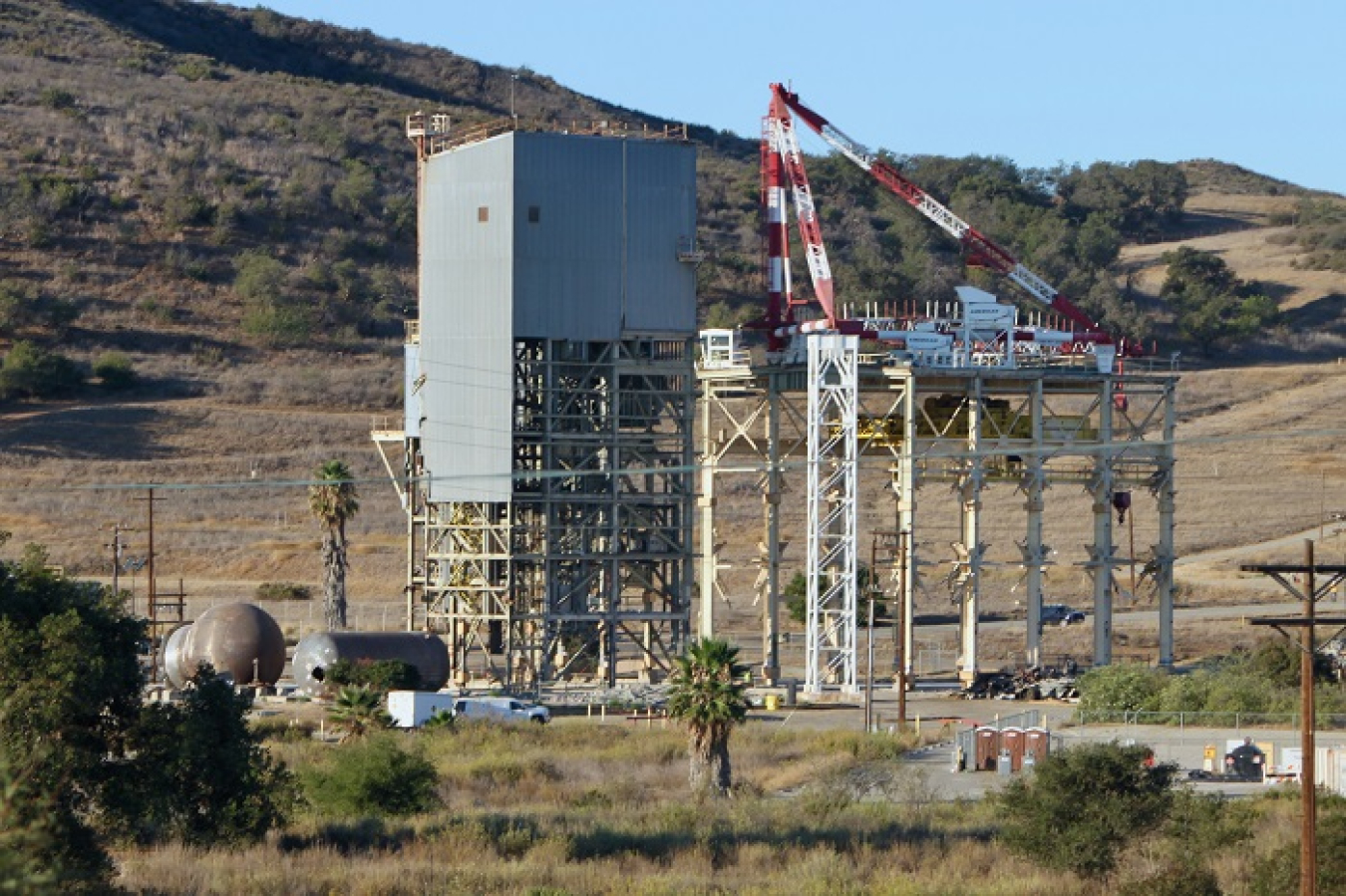 The Sodium Pump Test Facility at the Energy Technology Engineering Center prior to demolition.