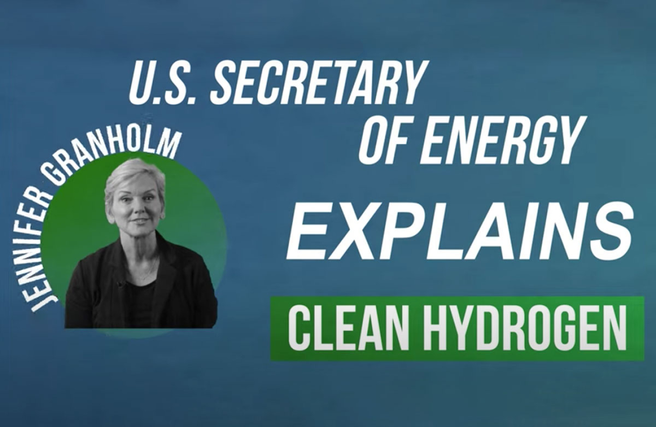 U.S. Secretary of Energy Jennifer Granholm explains clean hydrogen