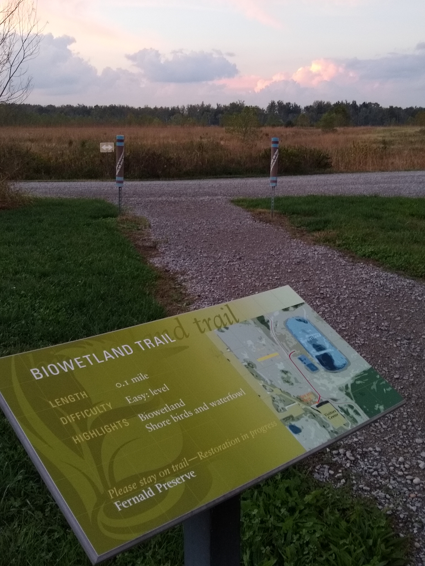 Fernald Biowetland Trail Sign