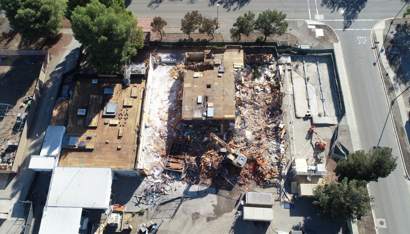 Drone overhead visual