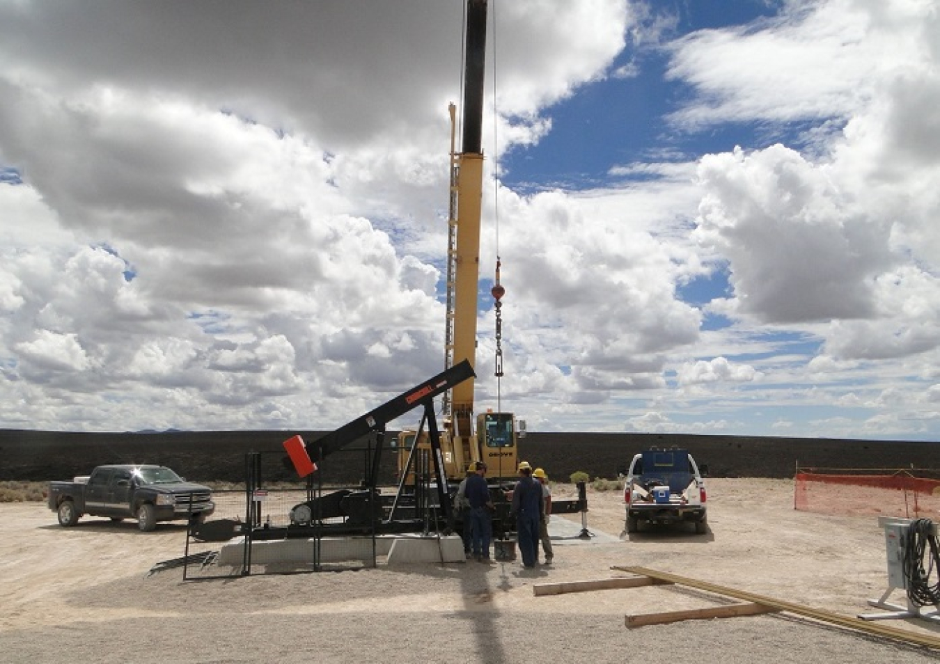 EM Nevada Program sampling activities at a groundwater characterization well on Pahute Mesa at the Nevada National Security Site.