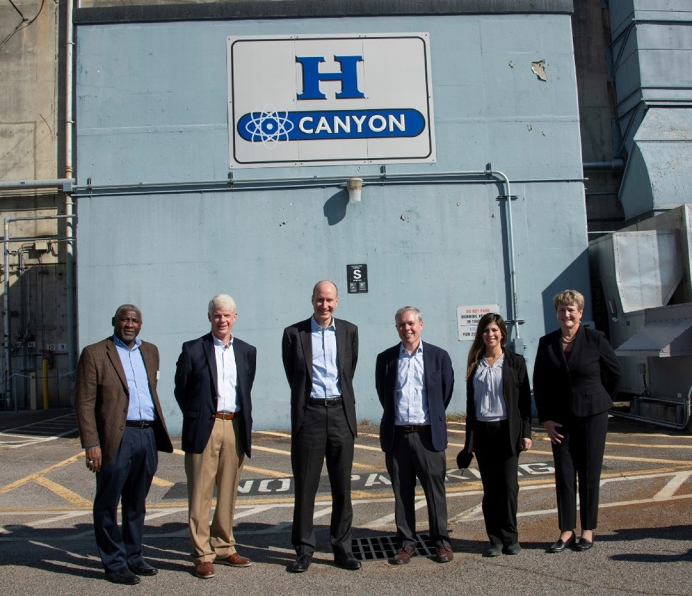 Deputy Energy Secretary David M. Turk and EM Senior Advisor William “Ike” White, third and fourth from left, respectively, toured EM’s H Canyon facility at Savannah River Site, Dec. 2.