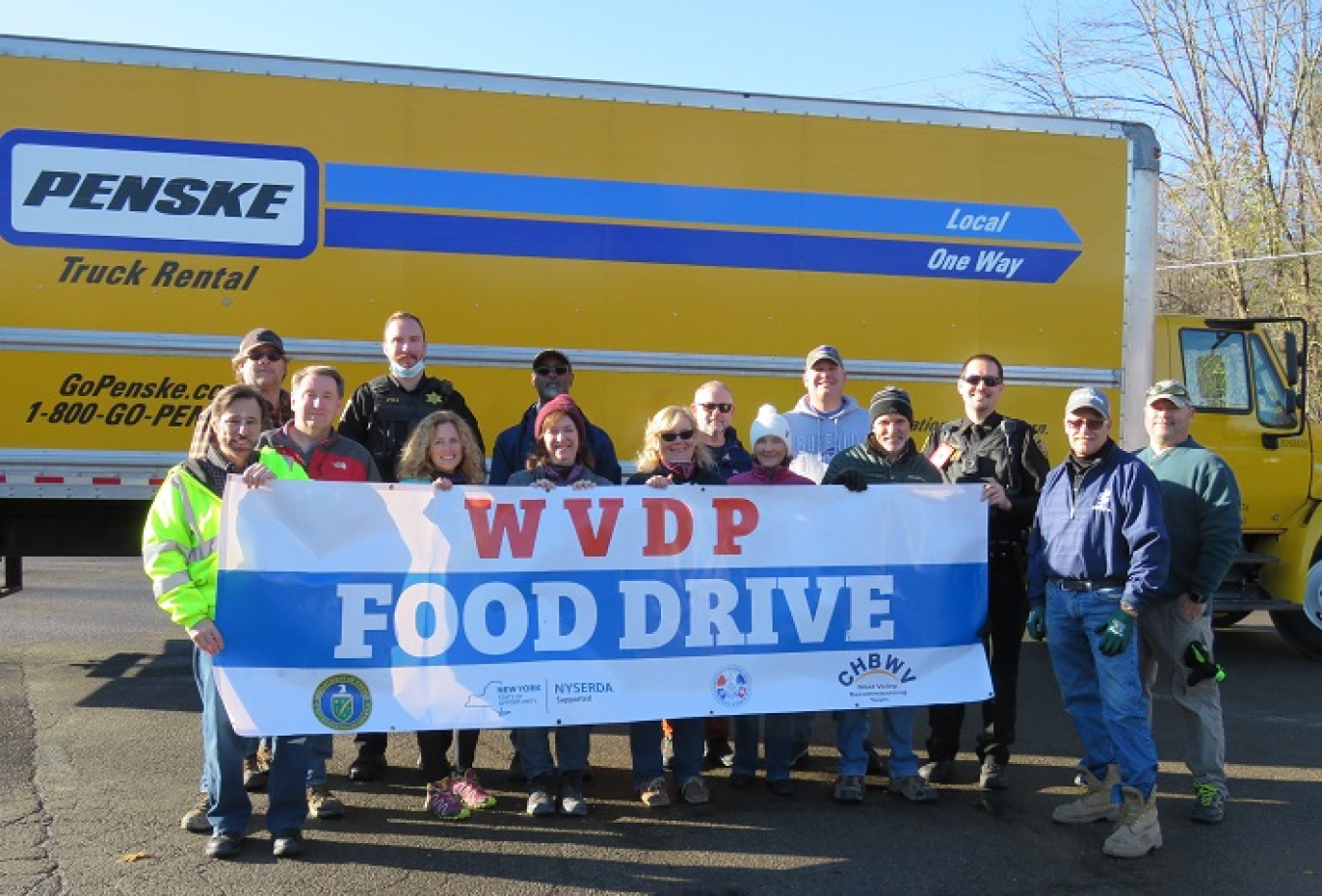 The workforce at EM's West Valley Demonstration Project (WVDP) completed its annual food drive after 15 employees volunteered to deliver more than 119,000 pounds of food, including 400 turkeys, to nine area food pantries. 