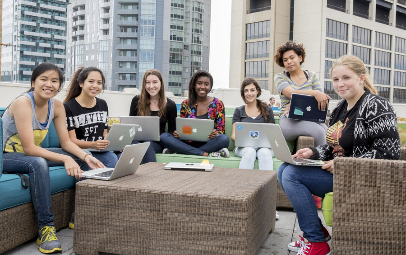 In this pre-COVID gathering, participants in a Girls Who Code club meet to take part in a Lawrence Livermore National Laboratory (LLNL)-managed club. They are part of the over 500 students who have participated in LLNL’s clubs since their launch in 2016.