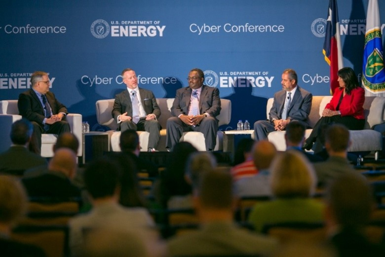 NNSA's Wayne Jones participates in a panel session during the 2018 Department of Energy Cyber Conference in Austin, Texas.