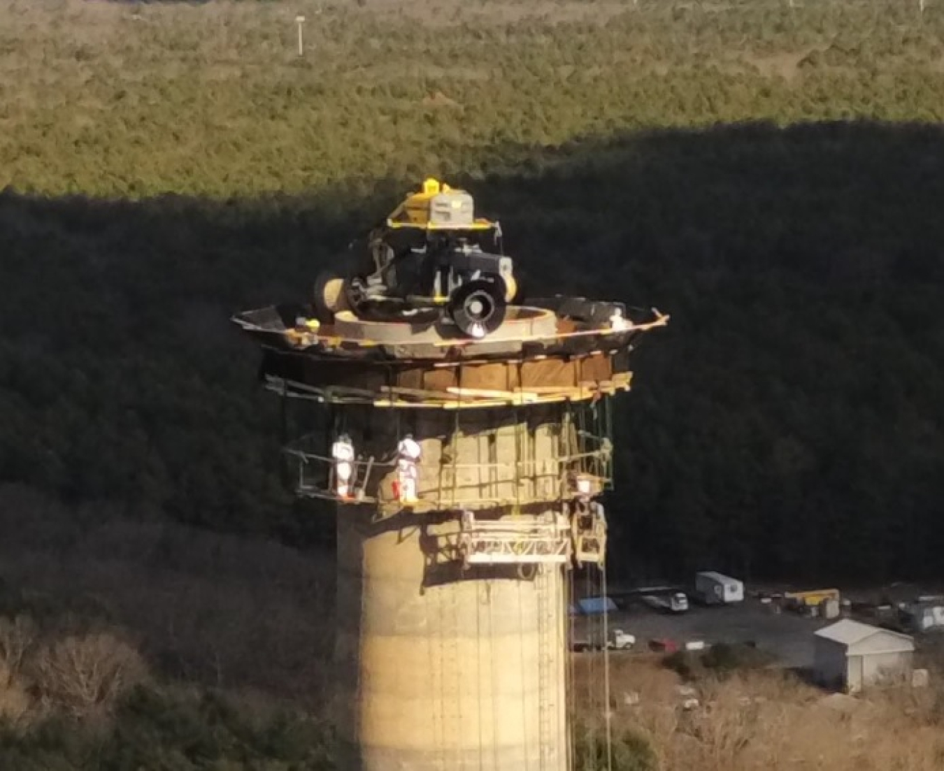 Crews Are Midway Through Brookhaven Reactor Stack Demolition