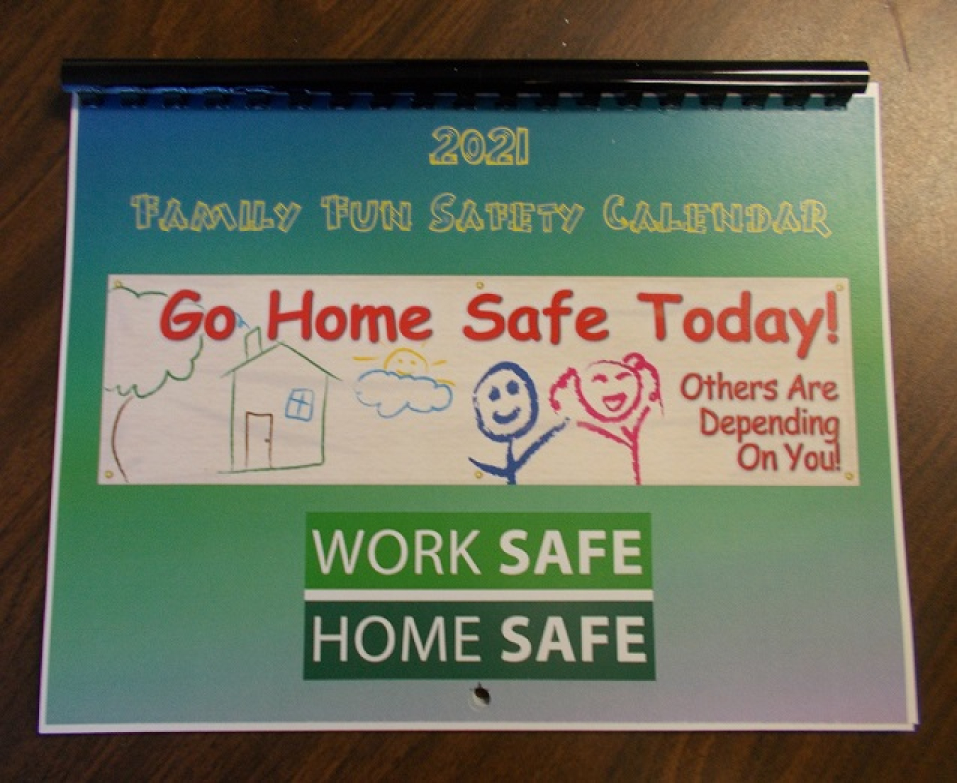 The Family Fun Safety Calendar features drawings created by the children of employees from the West Valley Demonstration Project.