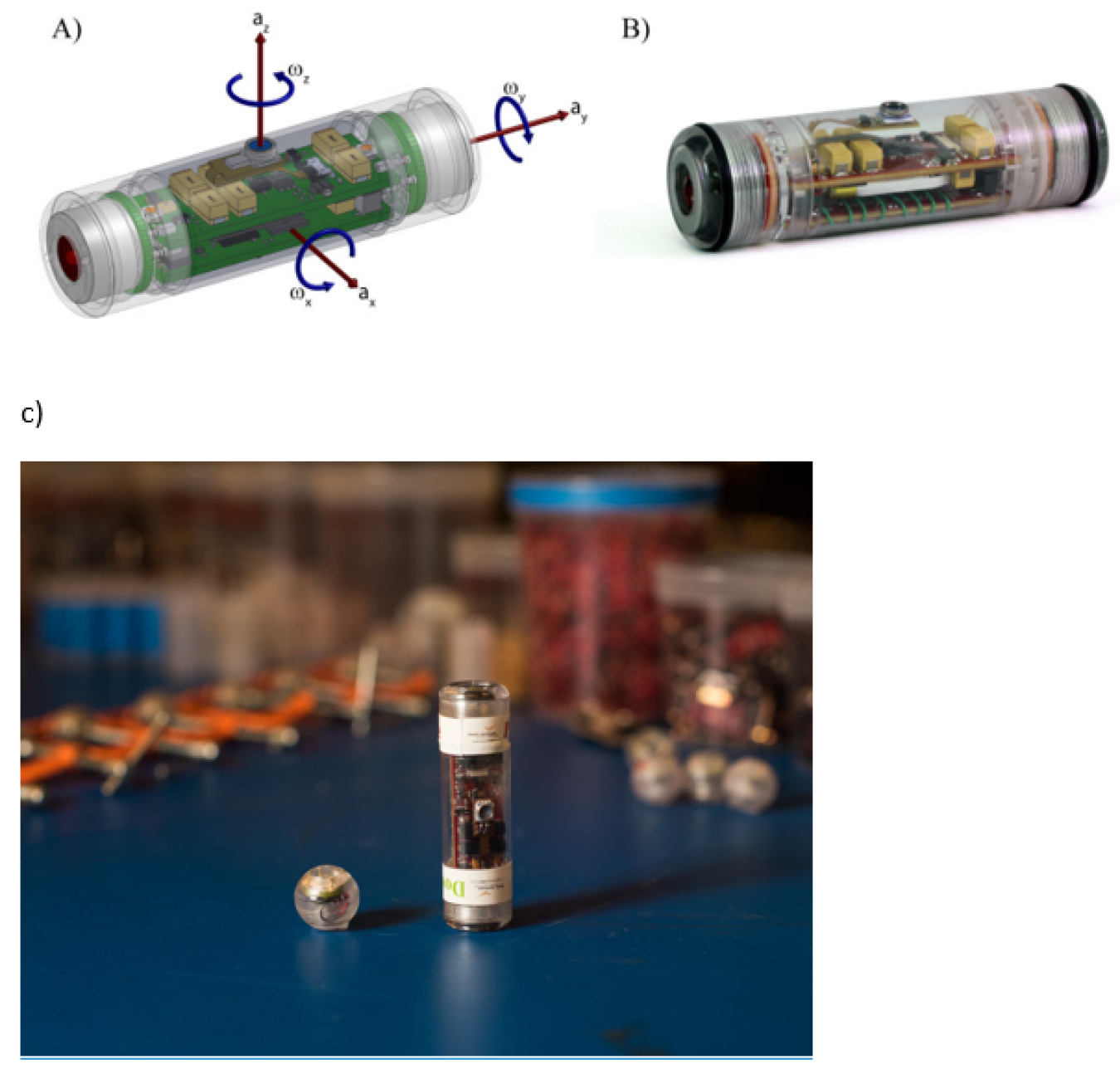 The Sensor Fish device.