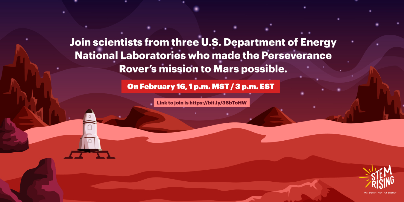 STEM Rising is hosting Countdown to Mars Feb 16 at 1 p.m. MST