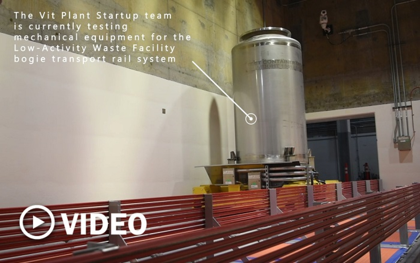 This video shows the "bogie," or cart transport system, testing in action.