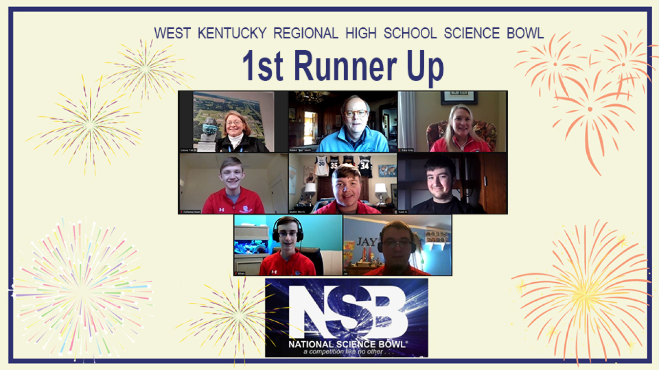 Calloway County High School placed second at the West Kentucky Regional Science Bowl on Feb. 5, 2021.