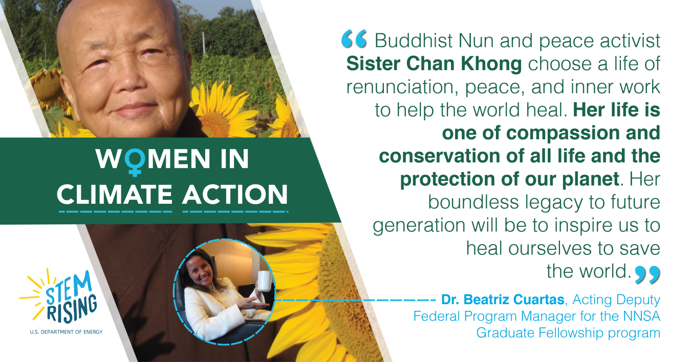 Buddhist Nun and peace activist Sister Chan Khong is the one of Dr. Beatriz Cuartas’ greatest heroines.