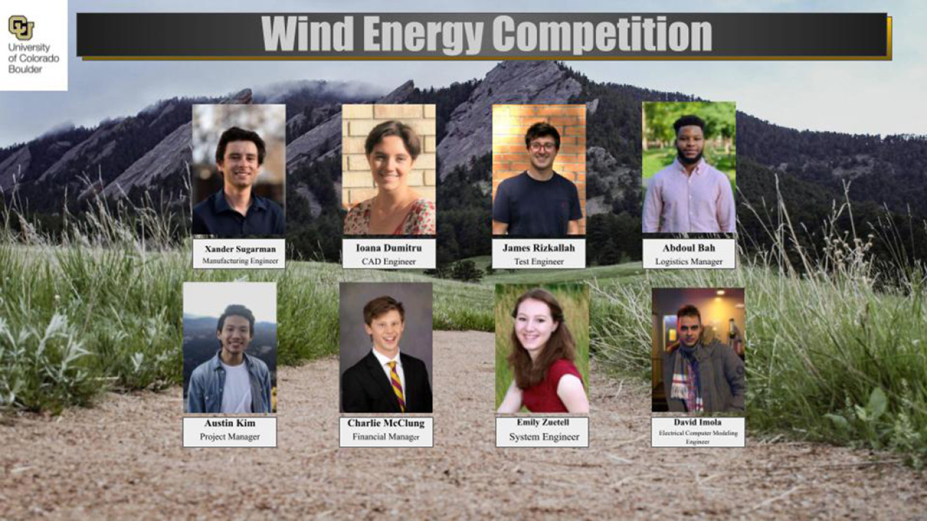 The University of Colorado Boulder (CU Boulder) Wind Energy Team