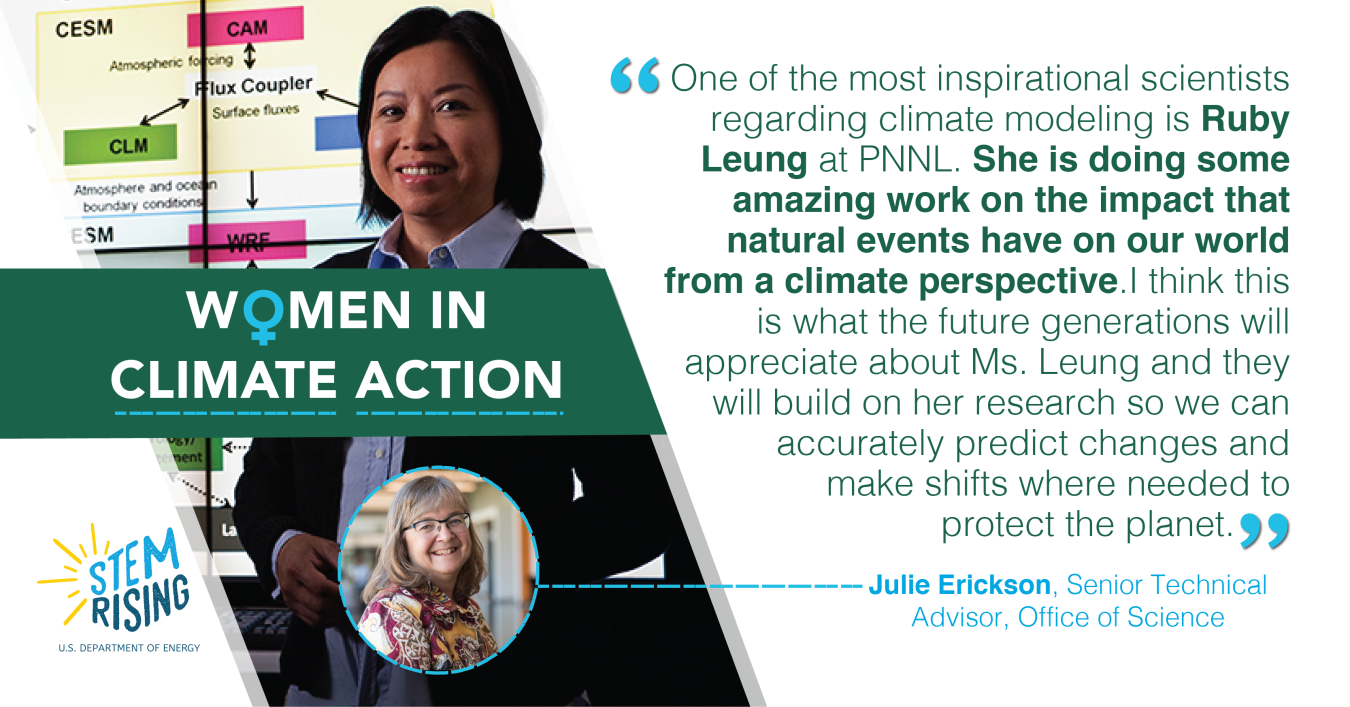 Julie Erickson, Office of Science, shares who inspires her in climate action.