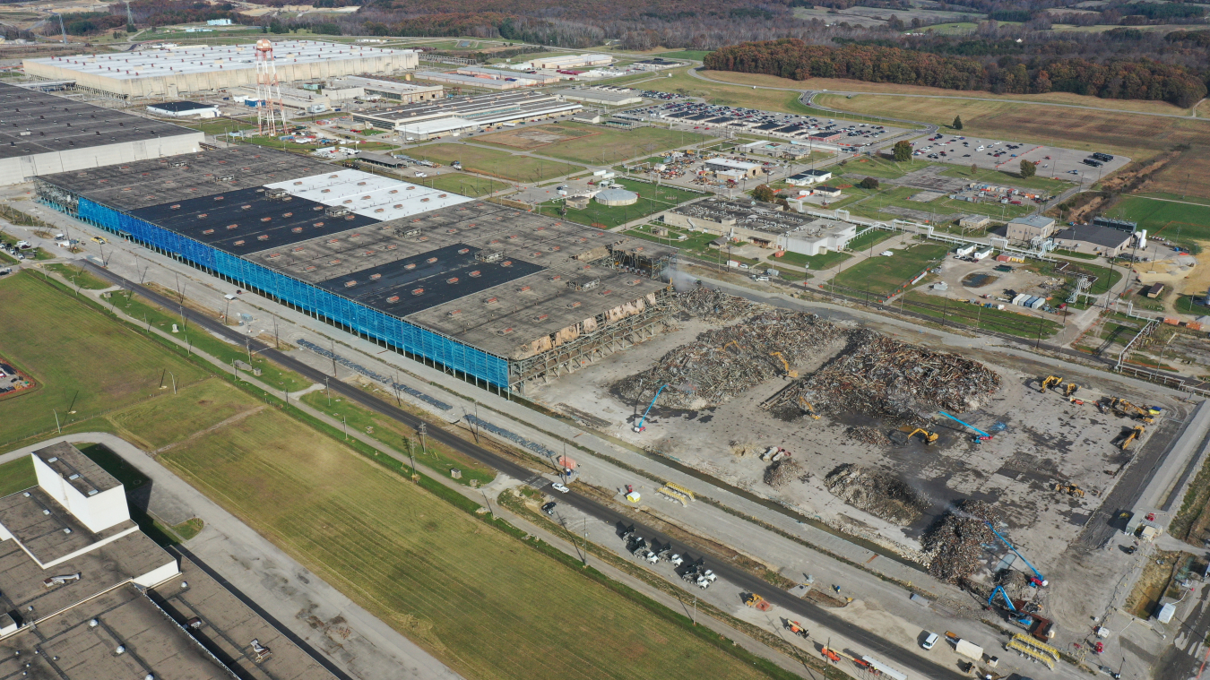 Aerial of X326 Building