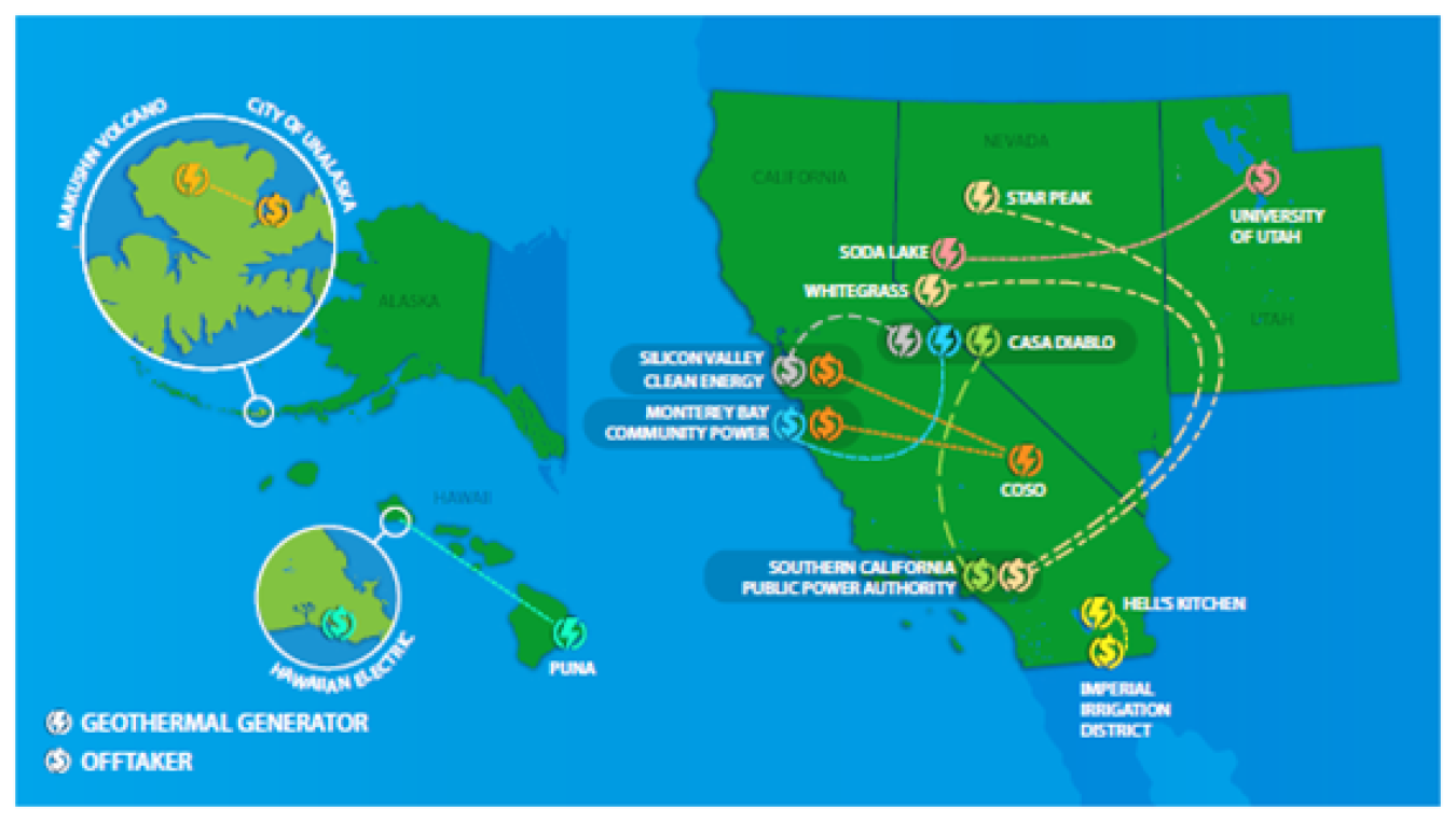Geothermal PPAs signed from November 2019