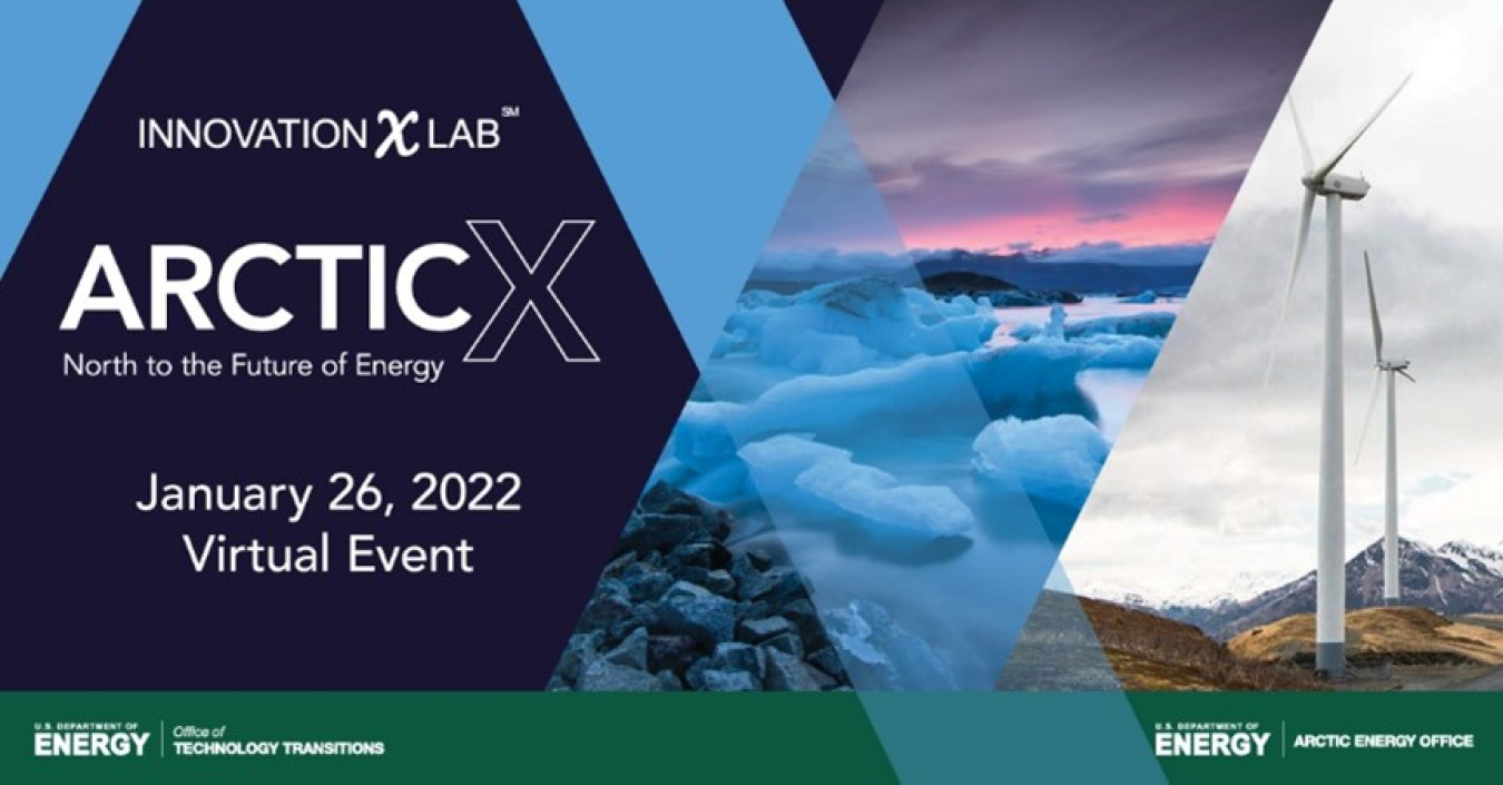 Graphic showing the ArcticX branding with the Jan. 26 event wording.