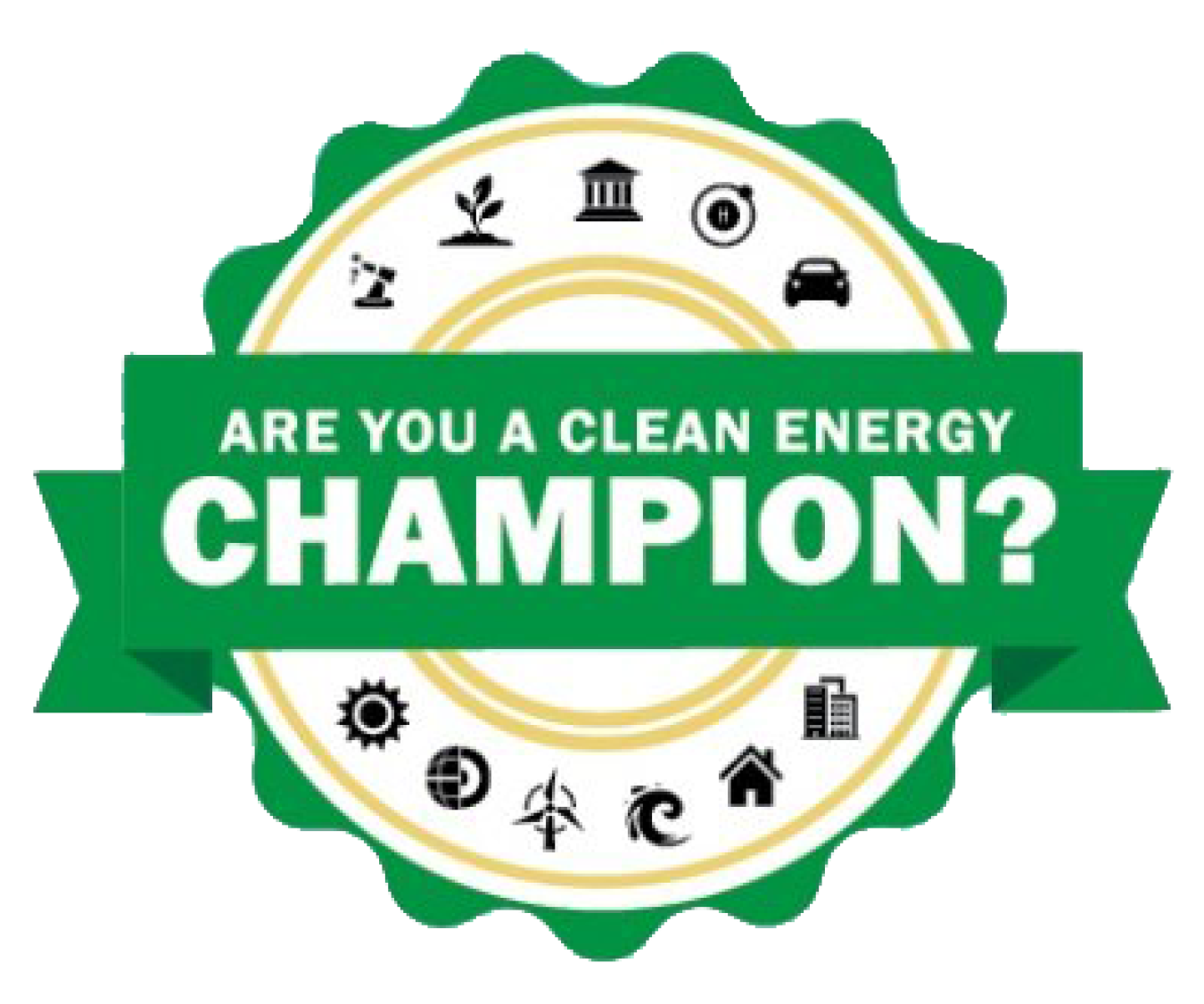 Draft seal of the Clean Energy Champions logo.