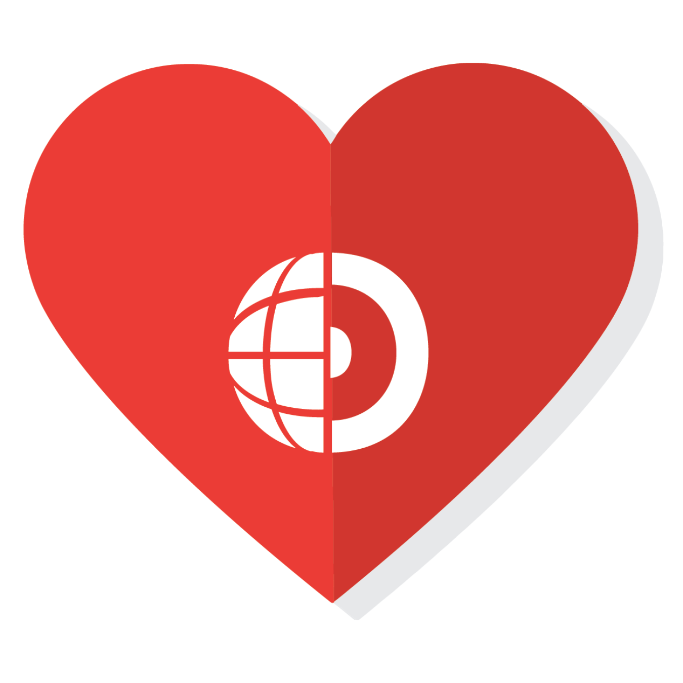 Geo icon inside a heart.
