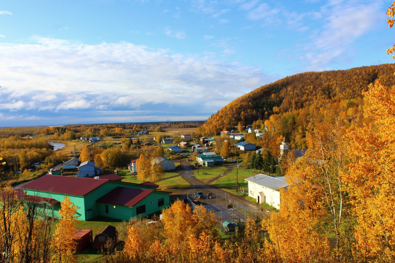 Aerial view of Holy Cross Village.