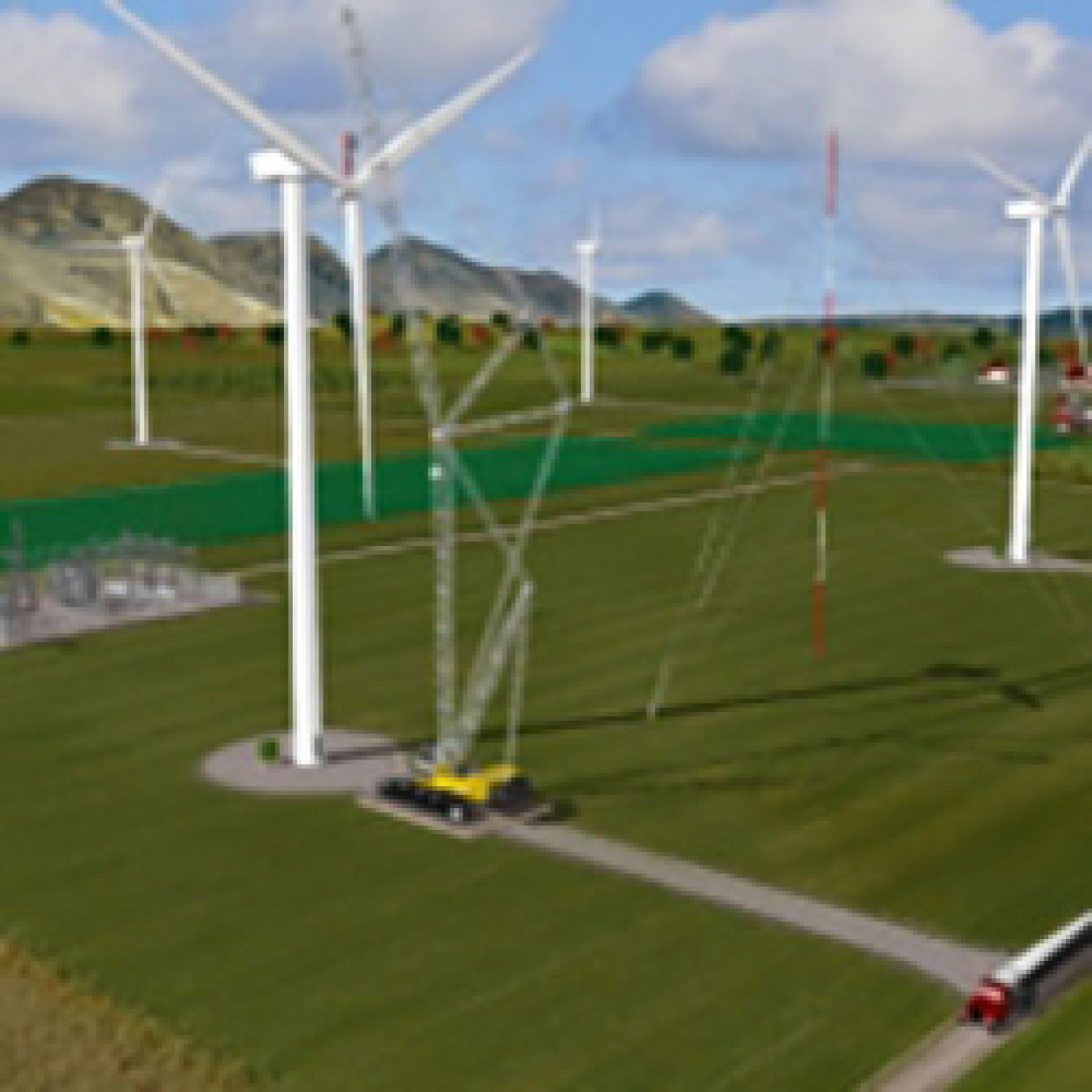 Wind turbine farm