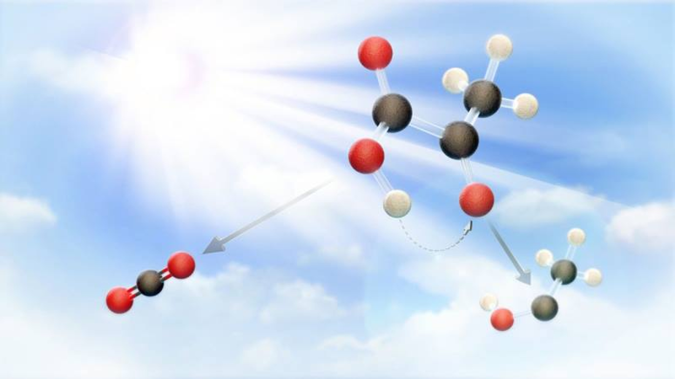 The mechanism of the gas phase photodegradation of pyruvic acid.