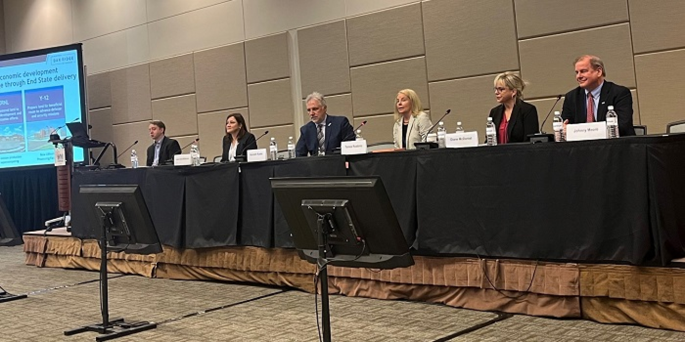 Participants in a panel session at the 2022 Waste Management Symposia discuss how environmental cleanup is reshaping the Y-12 National Security Complex and Oak Ridge National Laboratory.