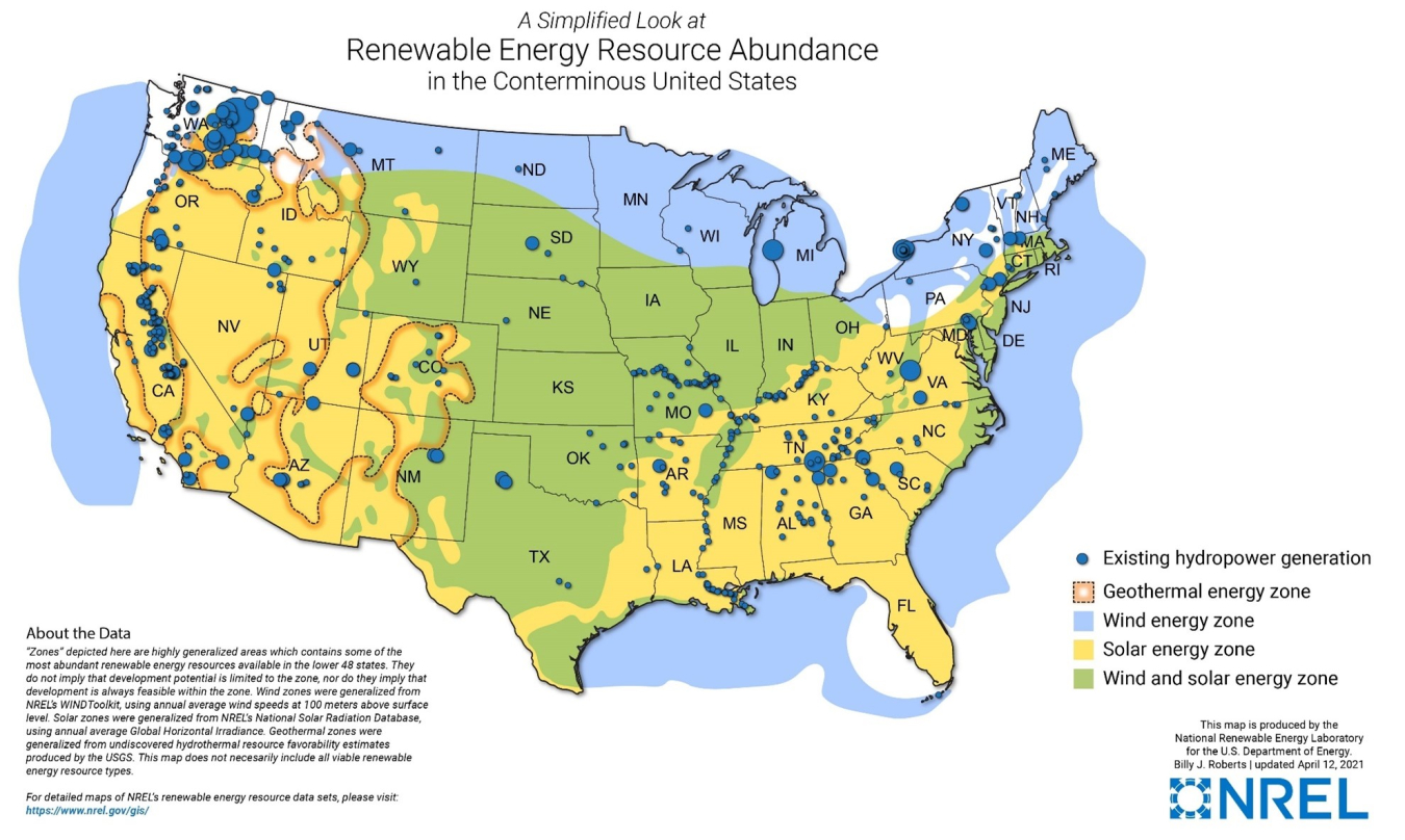 Renewable Energy Resource Abundance Map