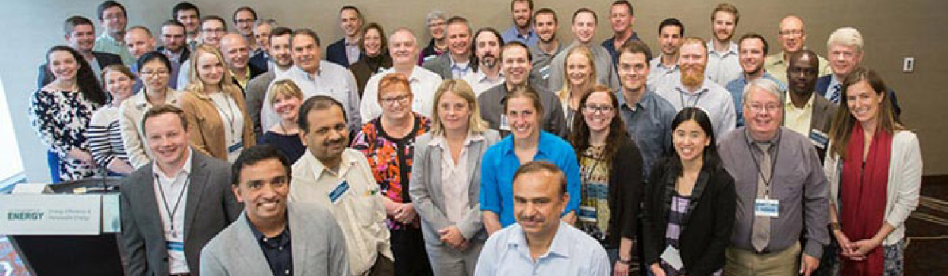 A group of people smiling.