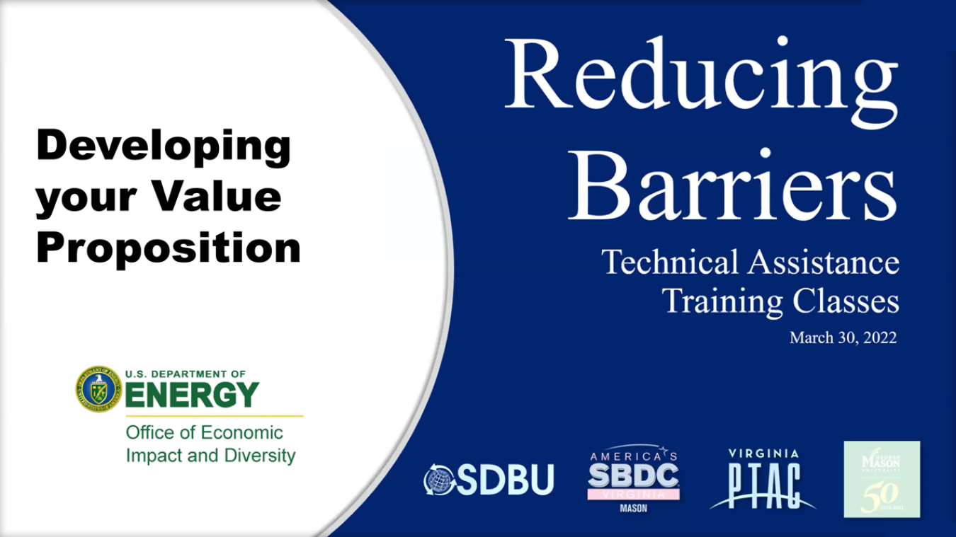 Developing your Value Proposition
