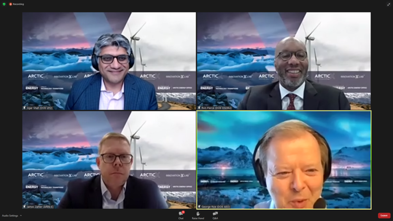 Screenshot from the second panel of the April 6 ArcticX webinar