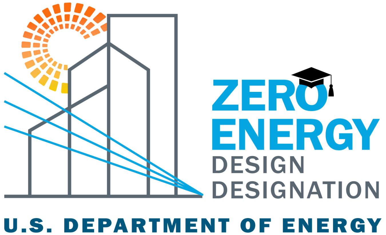 Zero Energy Design Designation Program logo in horizontal format.