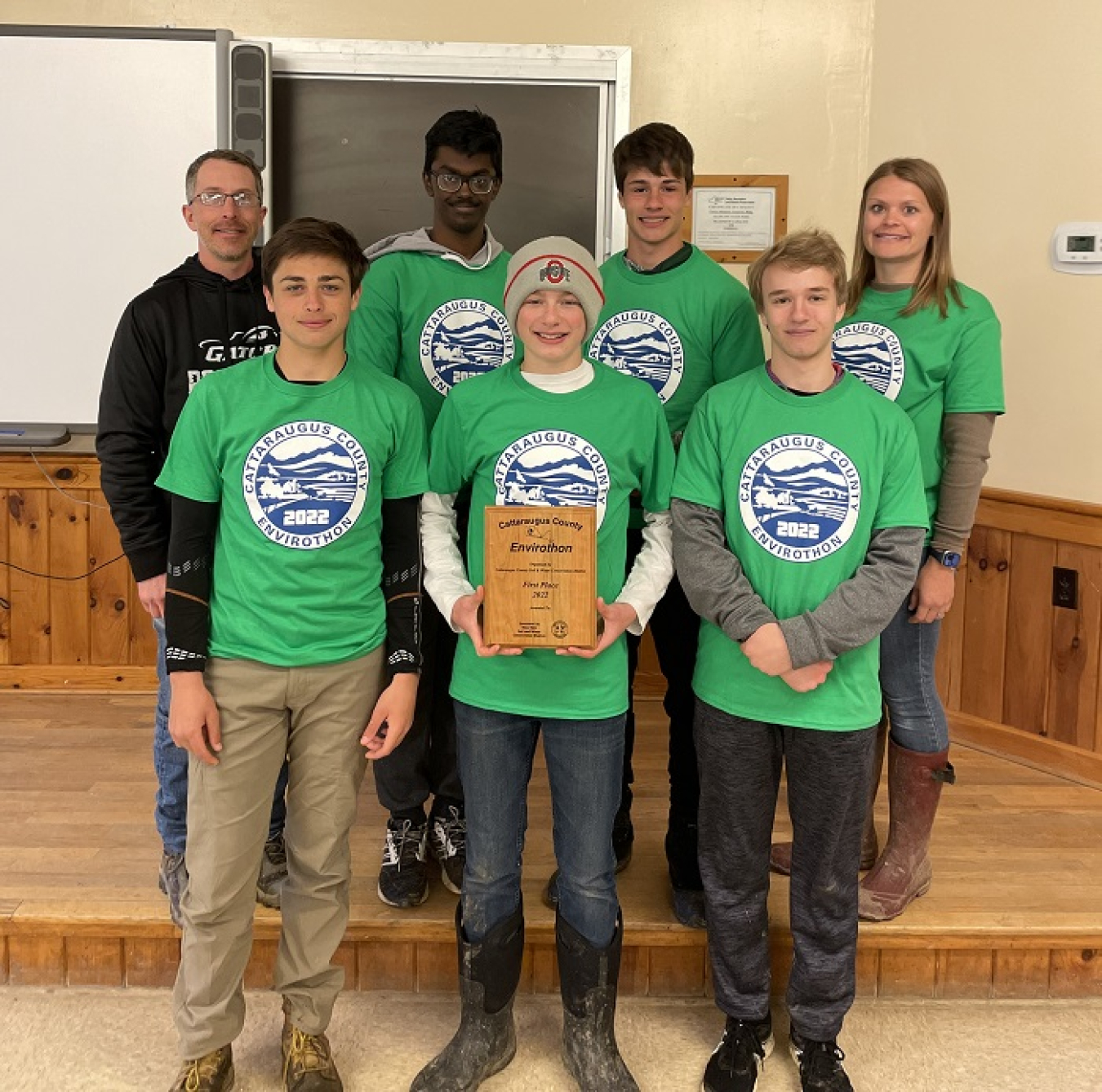 The 2022 Cattaraugus County Envirothon champions hail from the Allegany-Limestone Central School District in New York state. 