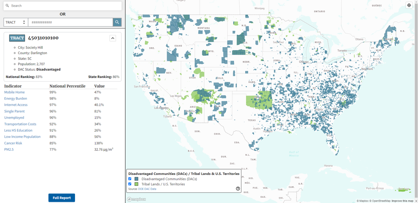 Disadvantaged Communities Located image