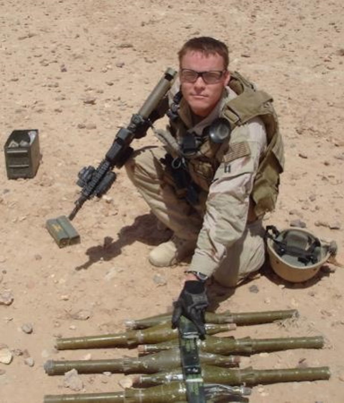 NNSA employee Jason Burkhardt, shown in uniform during his time in the Navy