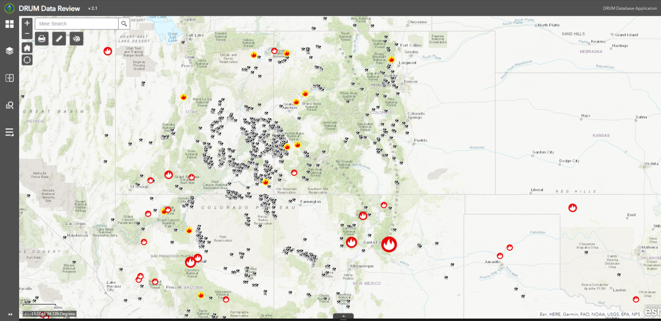 DRUM wildfire map