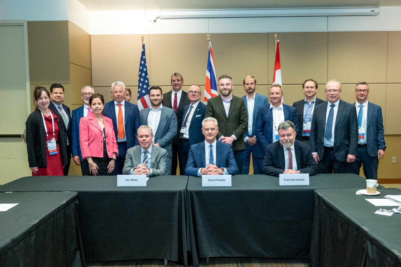 Group photo in conference room