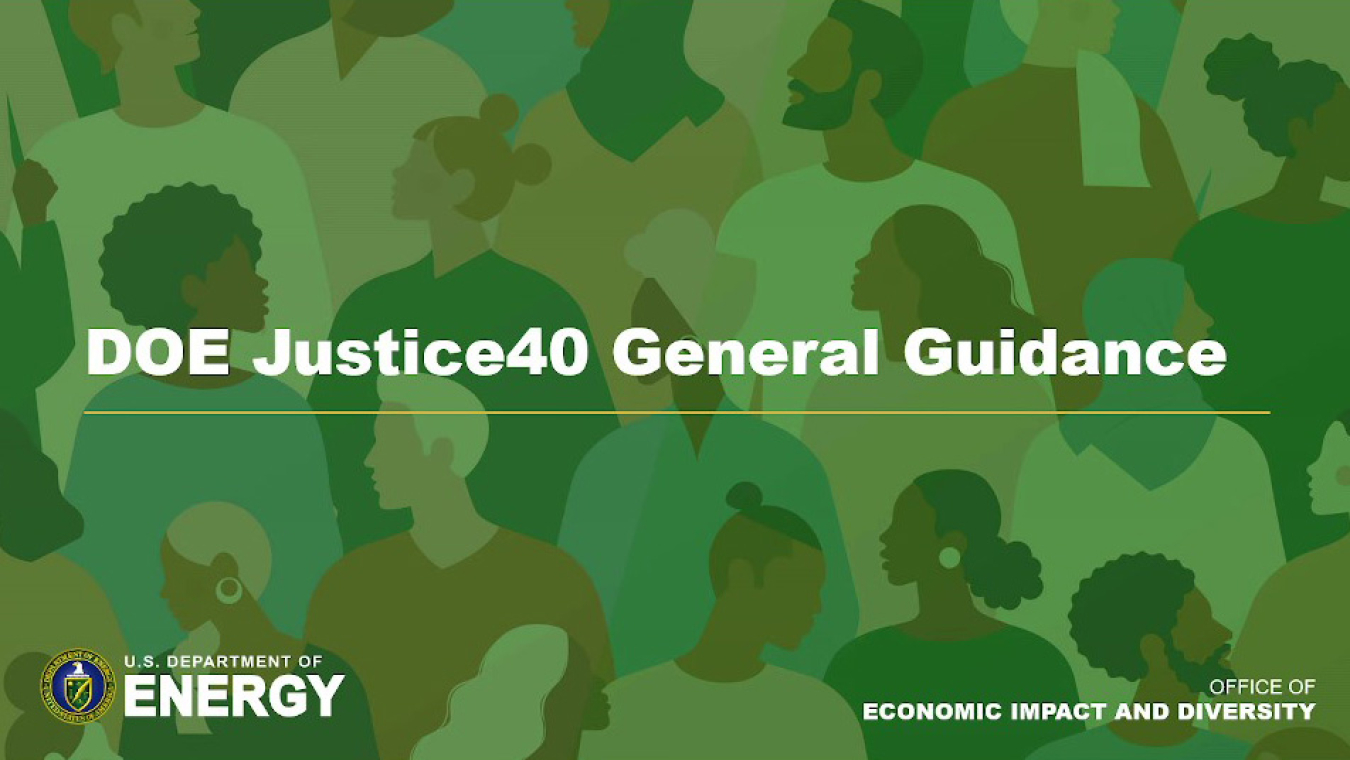 DOE Justice40 General Guidance