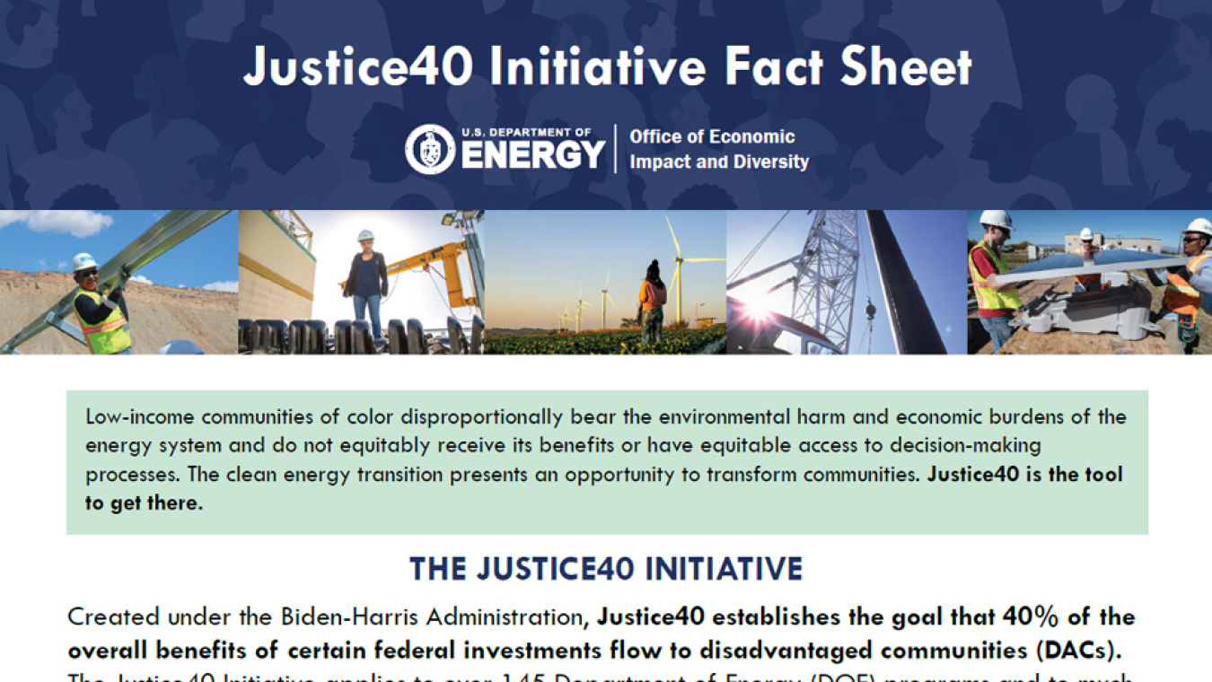 Justice40 Factsheet