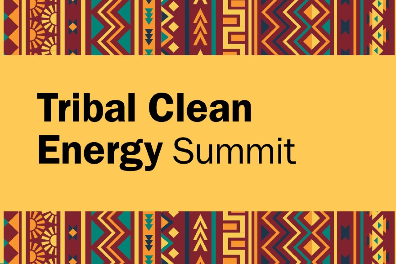 Tribal Clean Energy Summit banner