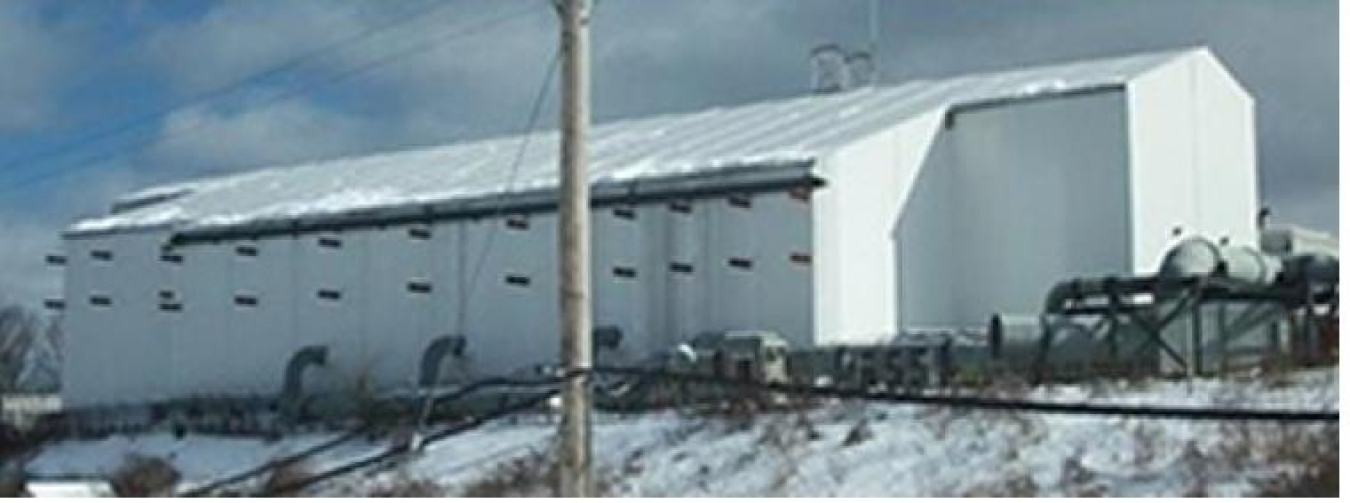 Building H2 Containment Tent Prior to Demolition