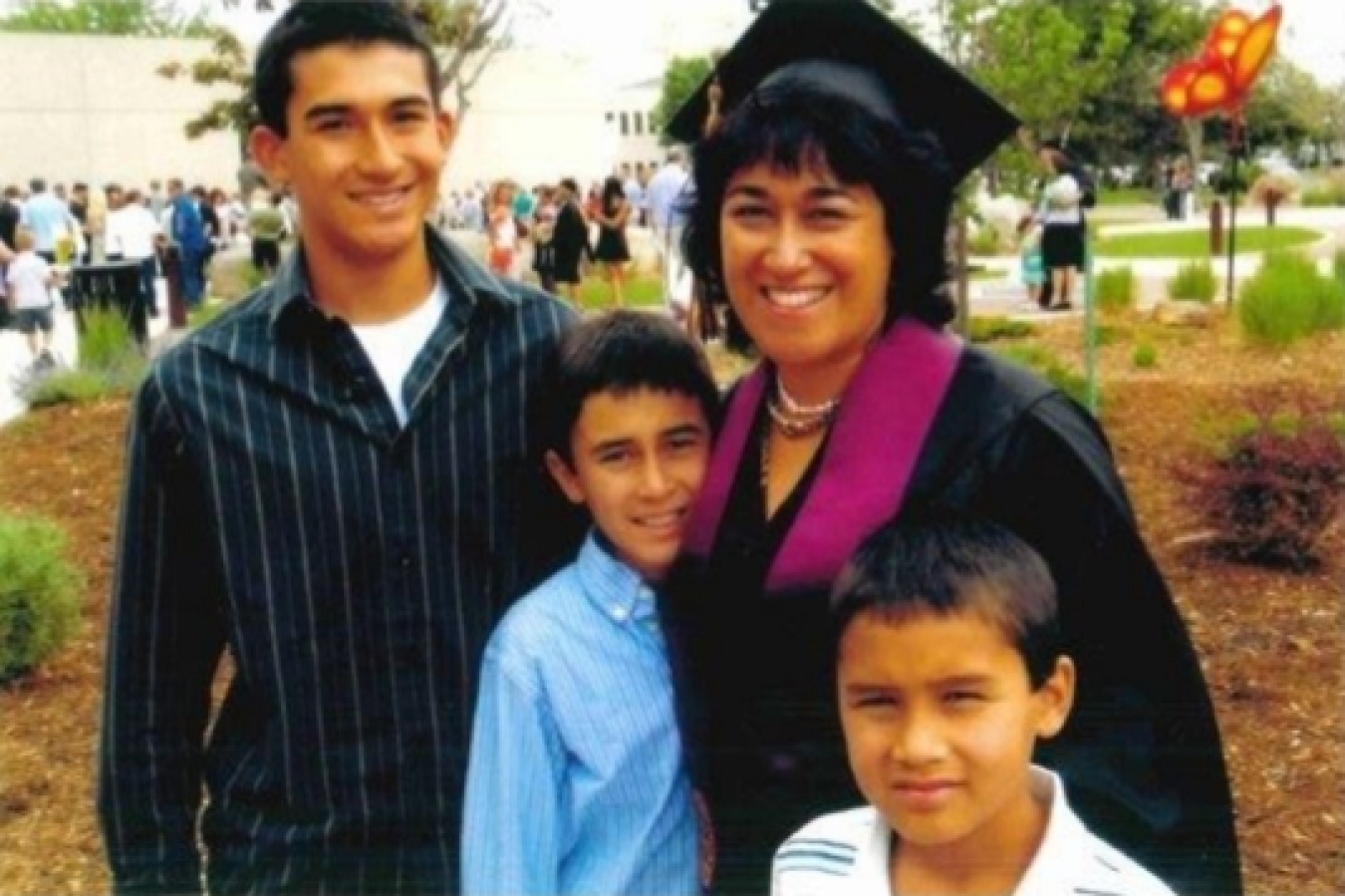 Jeanie Gueretta and sons graduation
