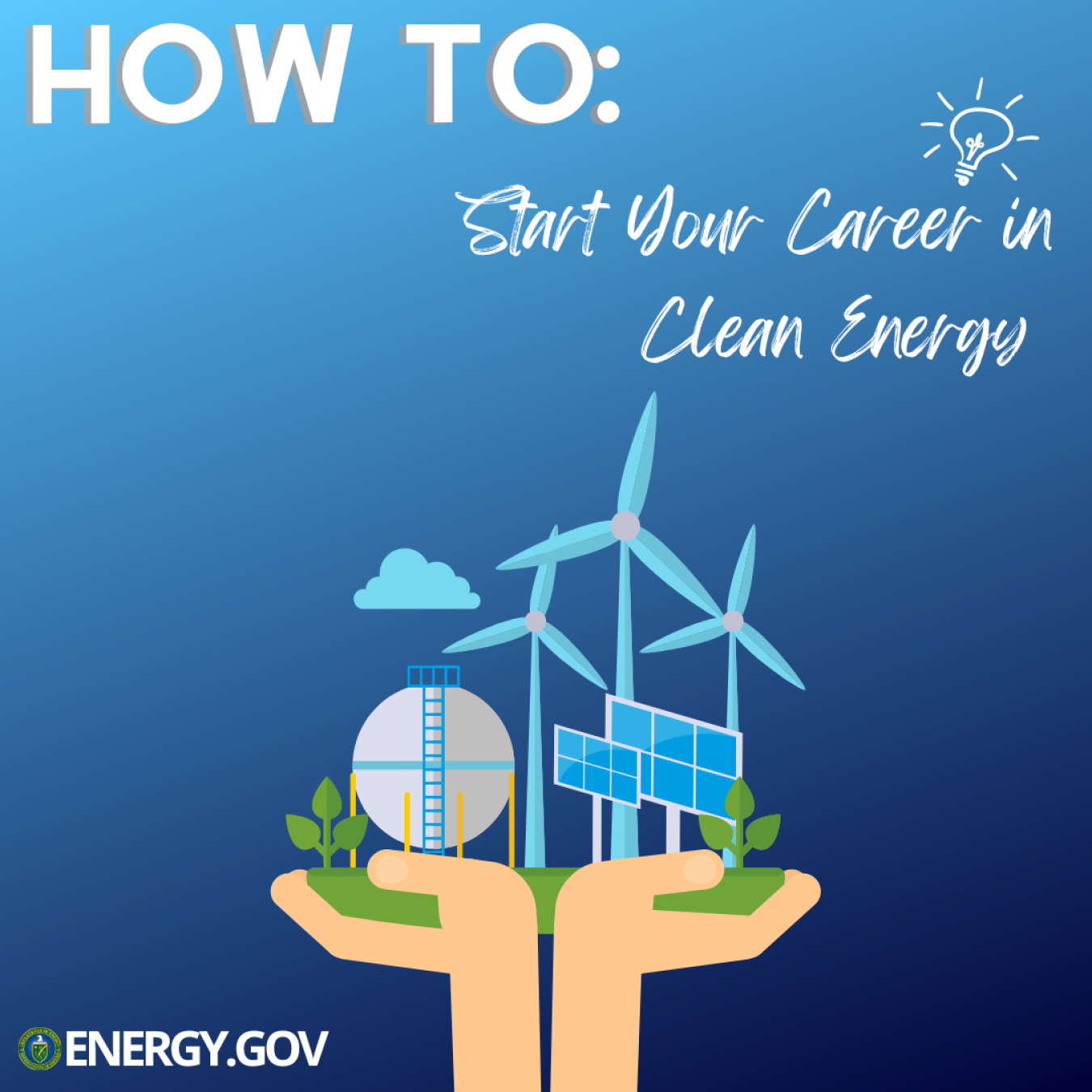 Graphic for the How to Start Your Career in Clean Energy blog