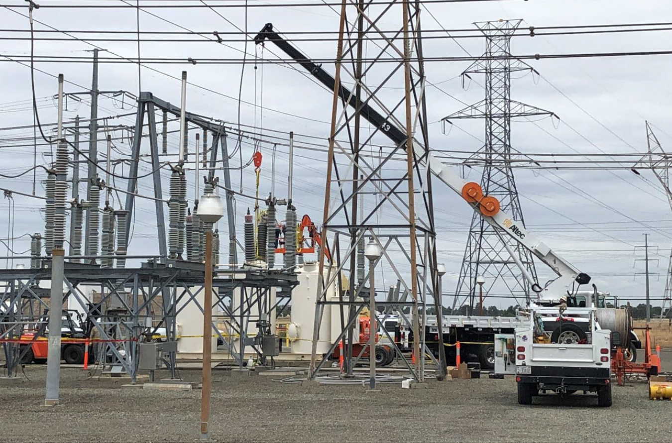 Elverta electric substation in northern California