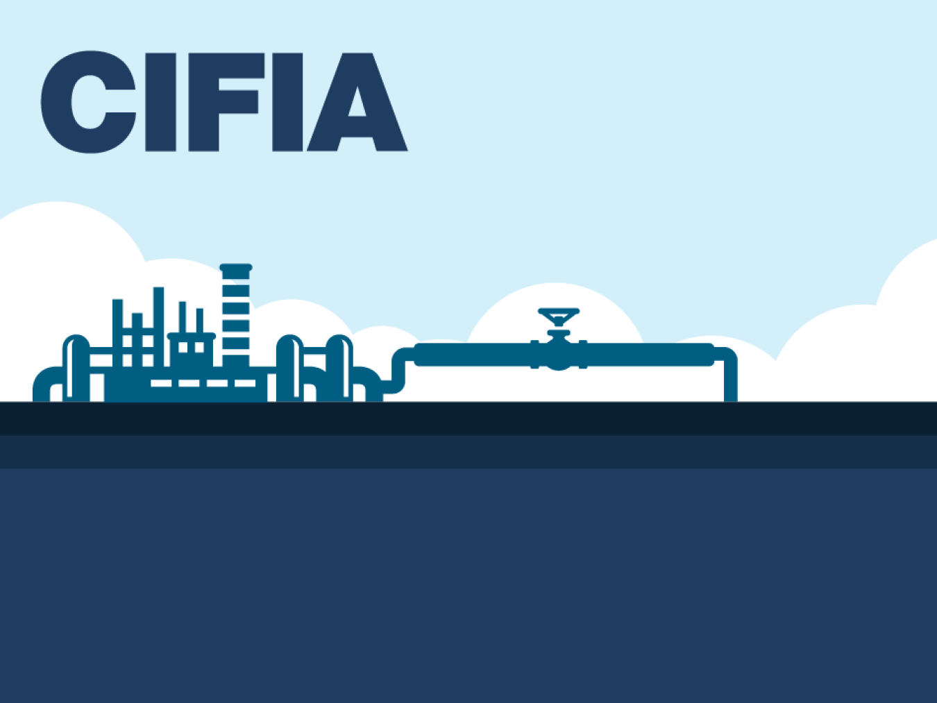 Illustration of carbon dioxide transportation infrastructure