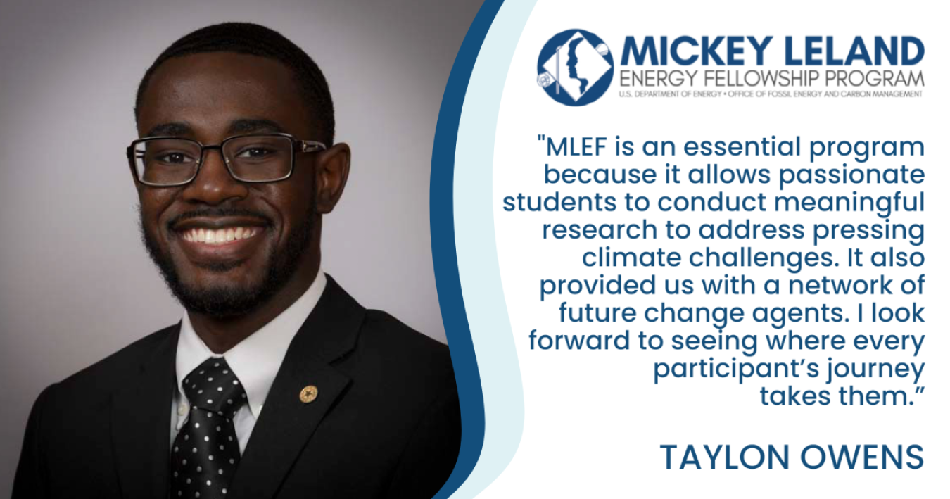 MLEF 2022 Student Spotlight_Taylon Owens