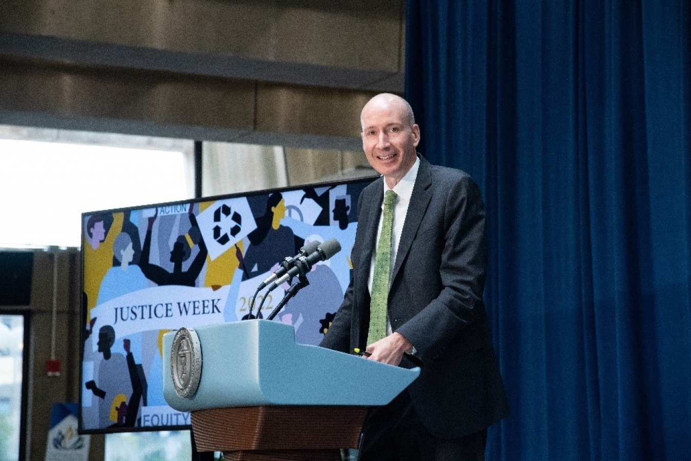 DOE Deputy Secretary, David. M. Turk, speaking at #JusticeWeek2022.